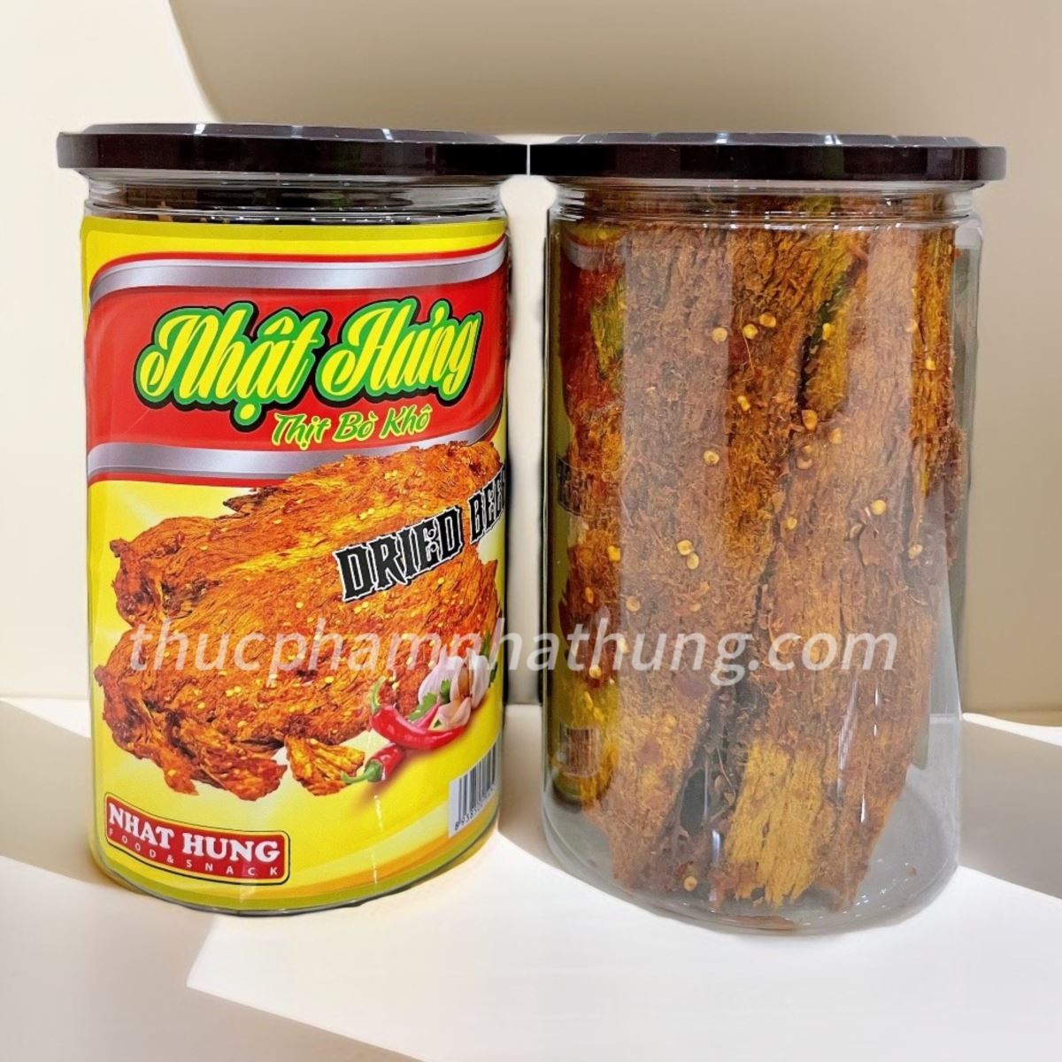 Khô Bò Nhật Hưng Lon Lớn 250gram